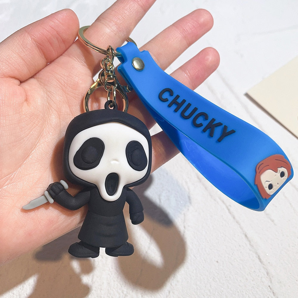 Scream Keyring Silicone Keychain