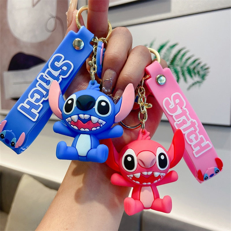 Lilo & Stitch 'Happy Pink | Stitch' Keyring Keychain