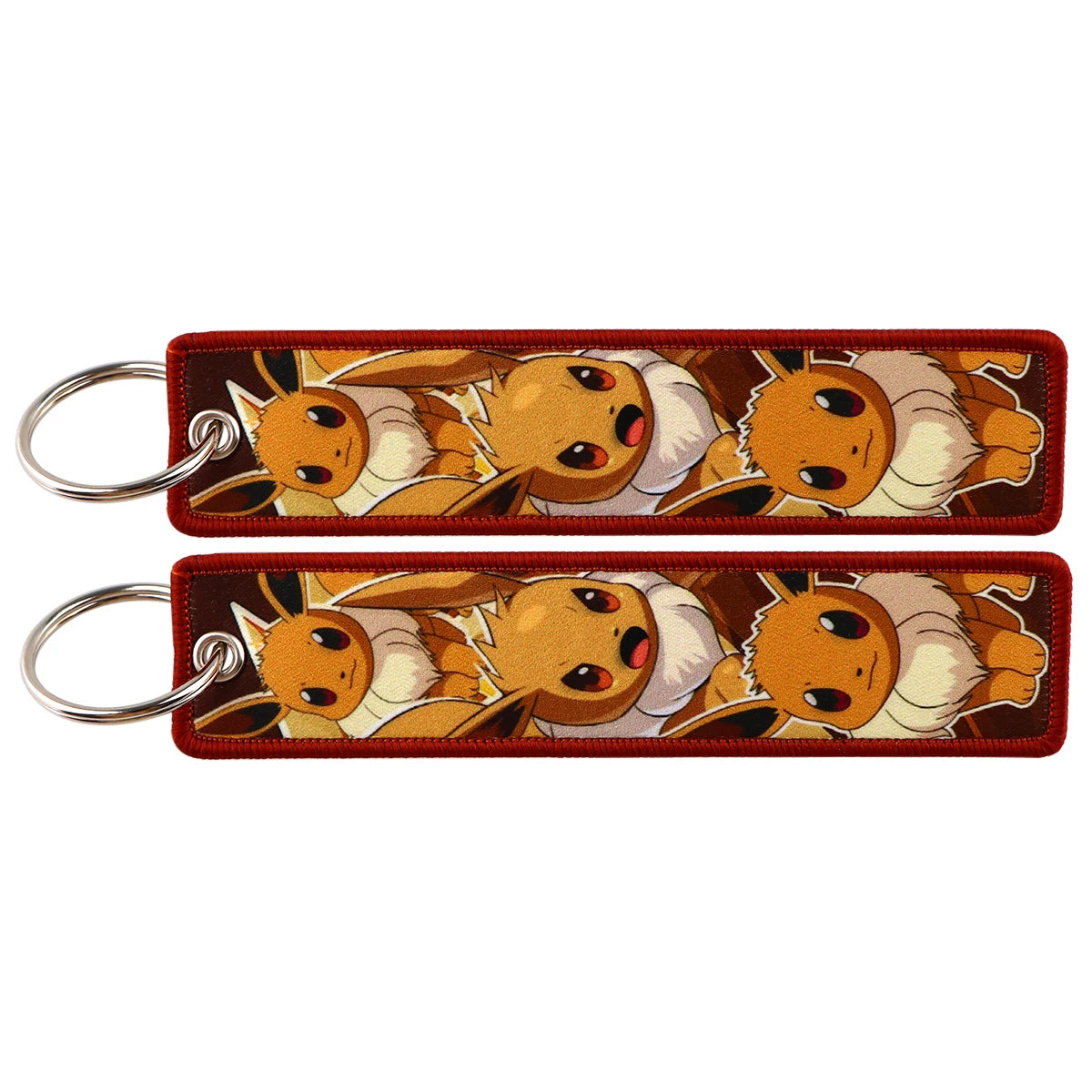 Pokemon 'Eevee' Embroidered Keychain