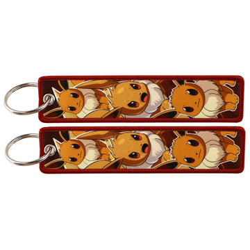 Pokemon 'Eevee' Embroidered Keychain