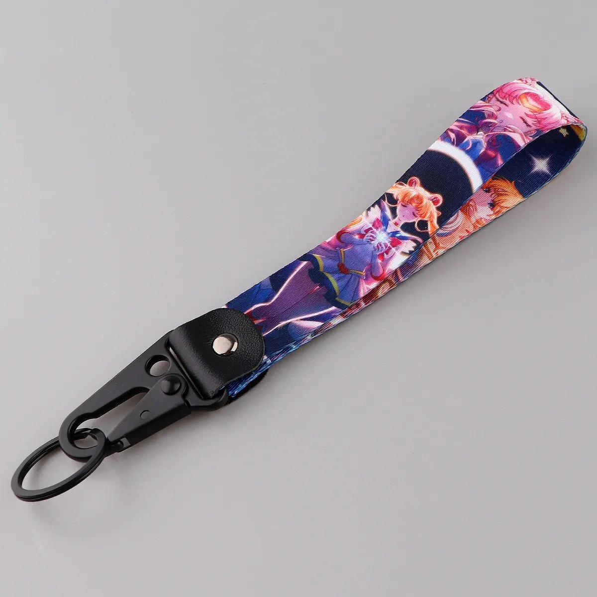 Sailor Moon 'Battle' Wrist Lanyard Keychain with Keyring Clip