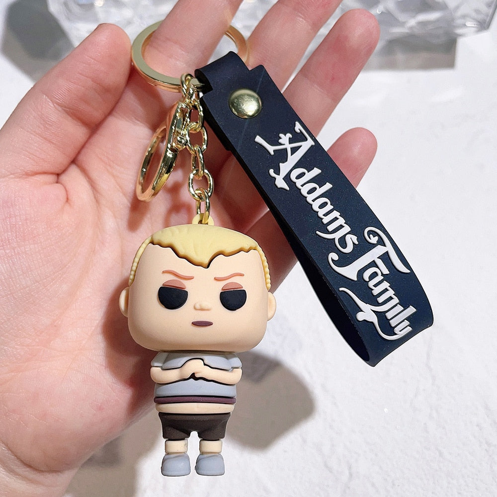Addams Family 'Pugsley Addams | Chibi' Keyring Silicone Keychain