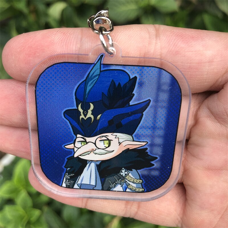 Genshin Impact 'Pulcinella' Keyring Plastic Keychain