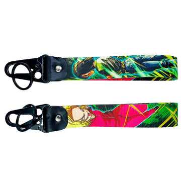 Dragon Ball Z 'Android 18' Wrist Lanyard Keyring Clip Keychain