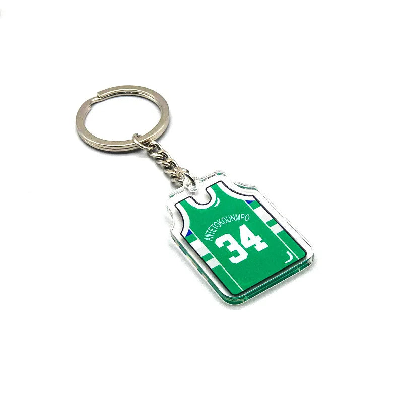 Basketball Jersey 'Antetokounmpo 34' Keyring Acrylic Keychain
