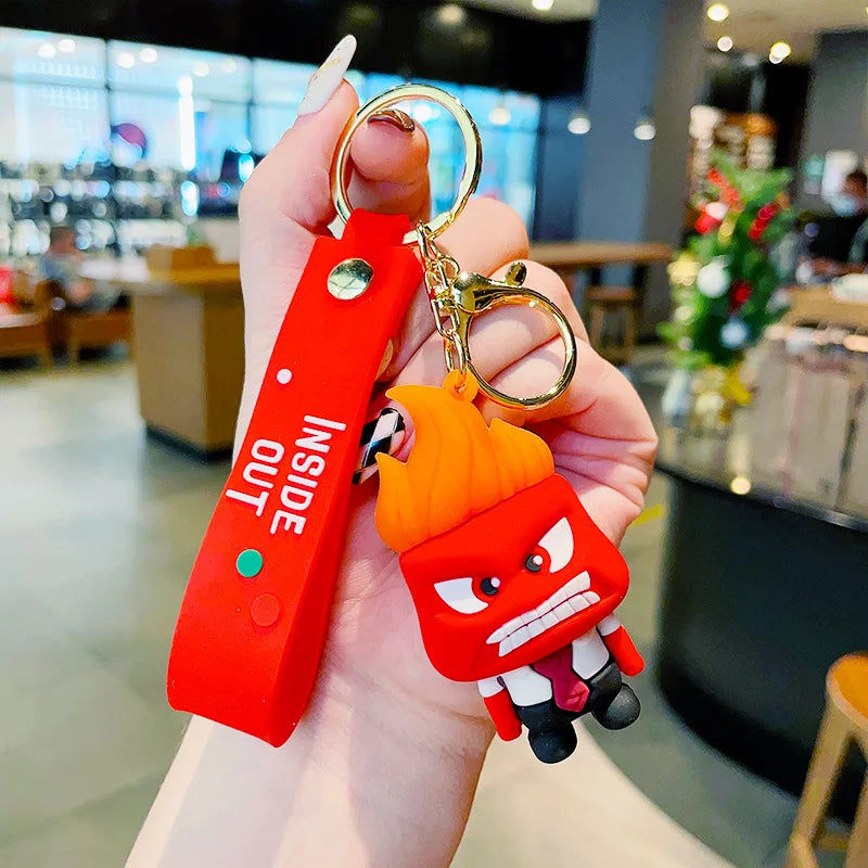 Inside Out 'Anger' Keyring Rubber Keychain