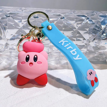 Kirby 'Heart' Keyring Silicone Keychain