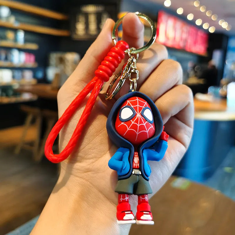 Spiderman 'Hoodie' Keyring PVC Keychain