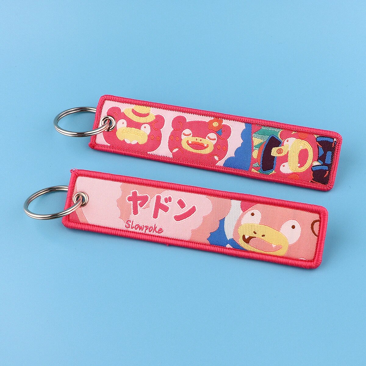 Pokemon 'Slowpoke' Embroidered Keychain