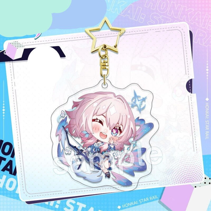 Honkai Star Rail 'March 7th' Acrylic Keychain