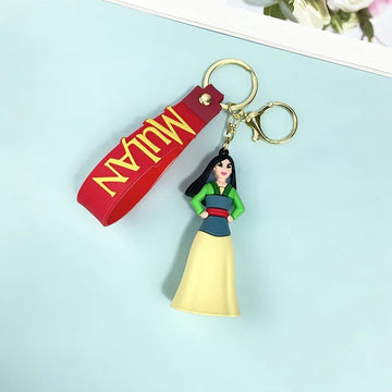 'Mulan' Keyring Silicone Keychain