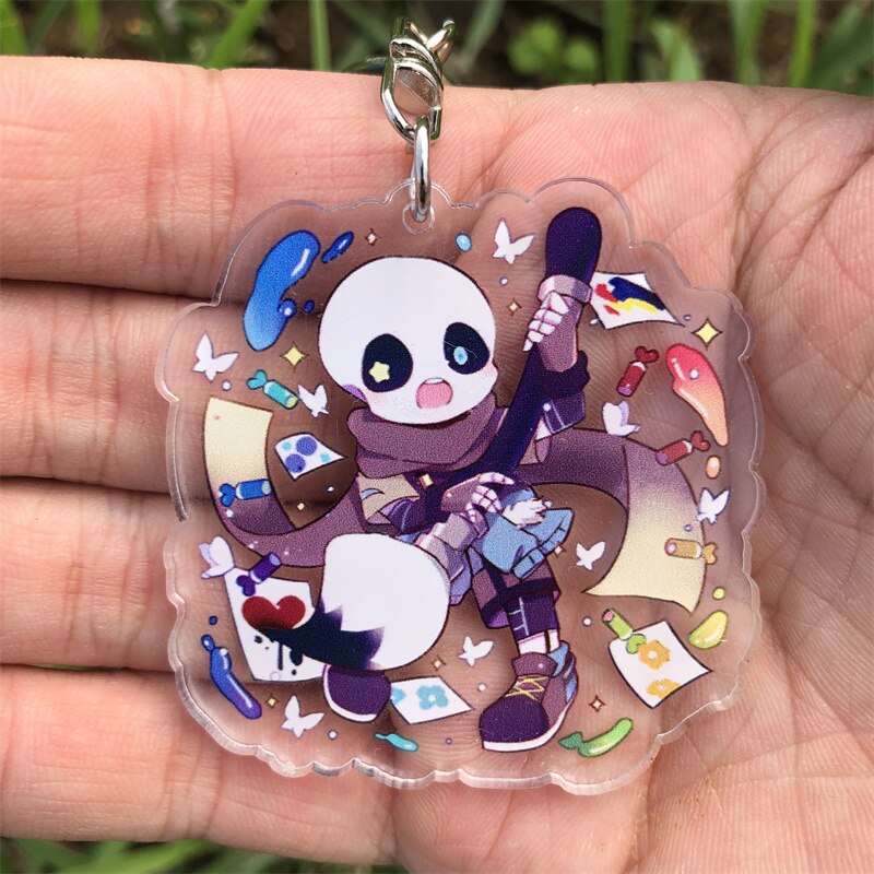 Undertale Sans 'Ink Sans' Keyring Plastic Keychain