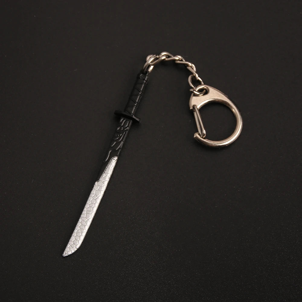 'Samurai Sword' Keyring Metal Keychain