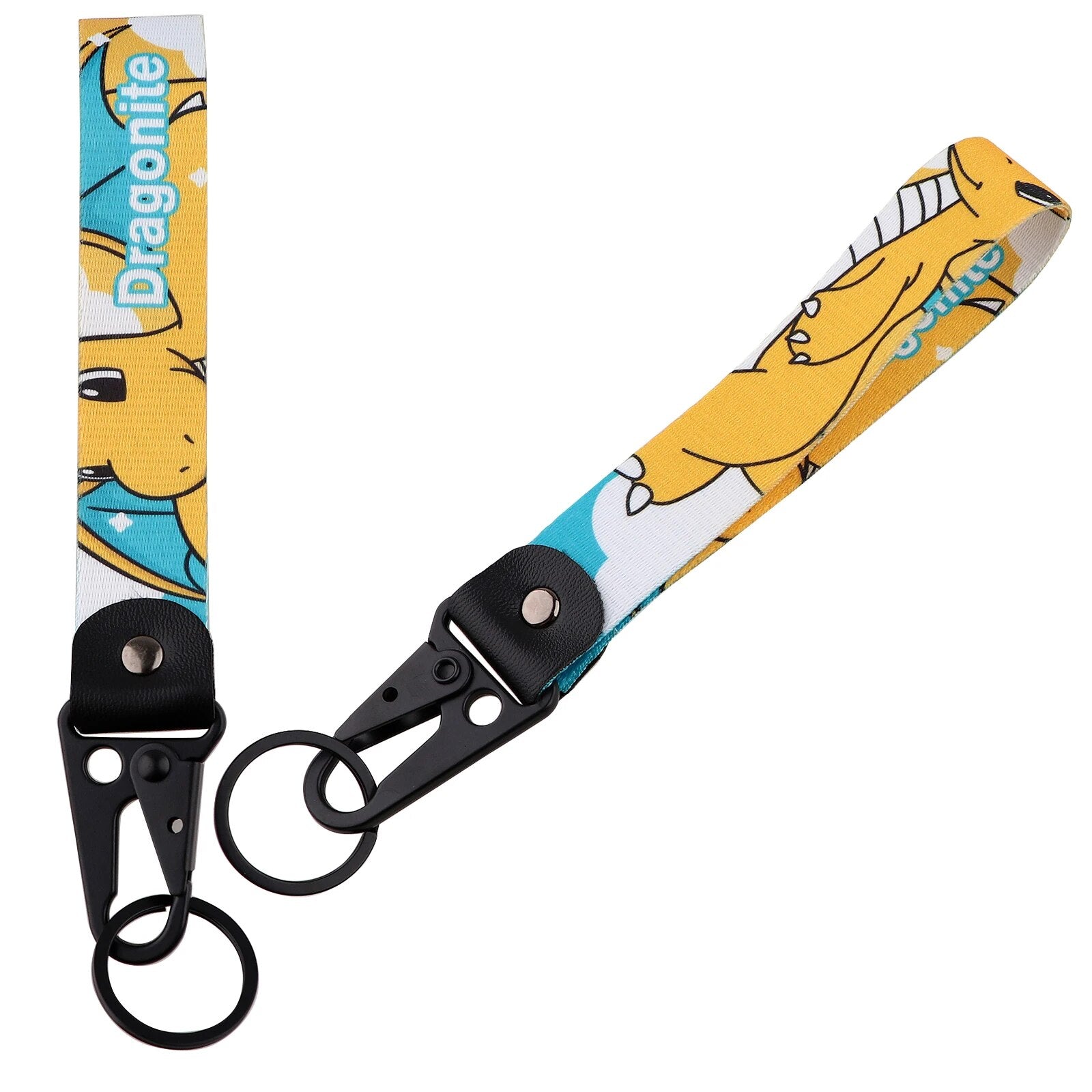 Pokemon 'Dragonite' Wrist Lanyard Keychain with Keyring Clip