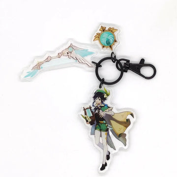 Genshin Impact Eye of God Weapon 'Venti' Keyring Acrylic Keychain