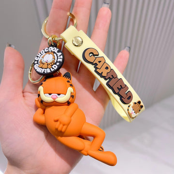 Garfield 'The Lazy Cat | Laying Down' Keyring PVC Keychain