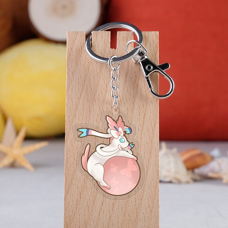 Pokemon 'Cute Sylveon' Keyring Acrylic Keychain