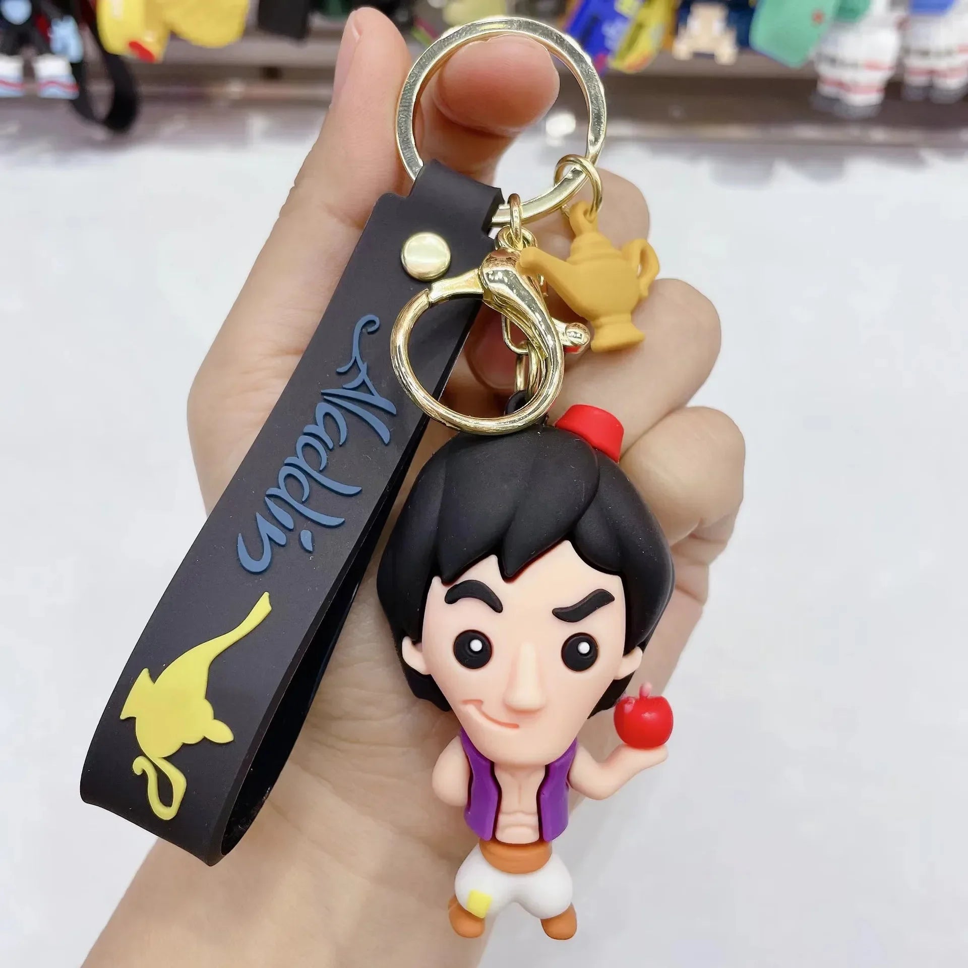 'Aladdin' Keyring Silicone Keychain