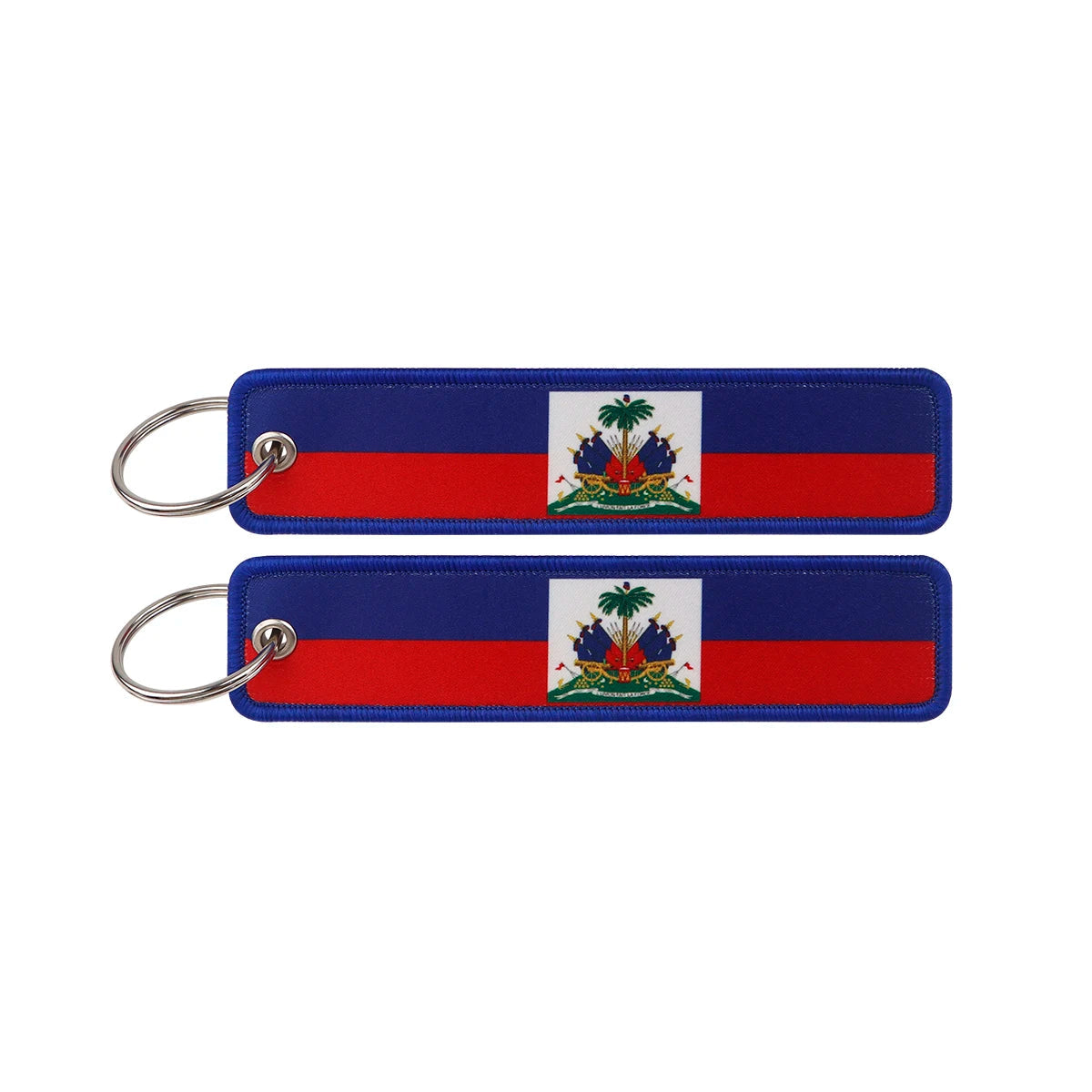 National Flag 'Haiti' Embroidered Keyring Keychain