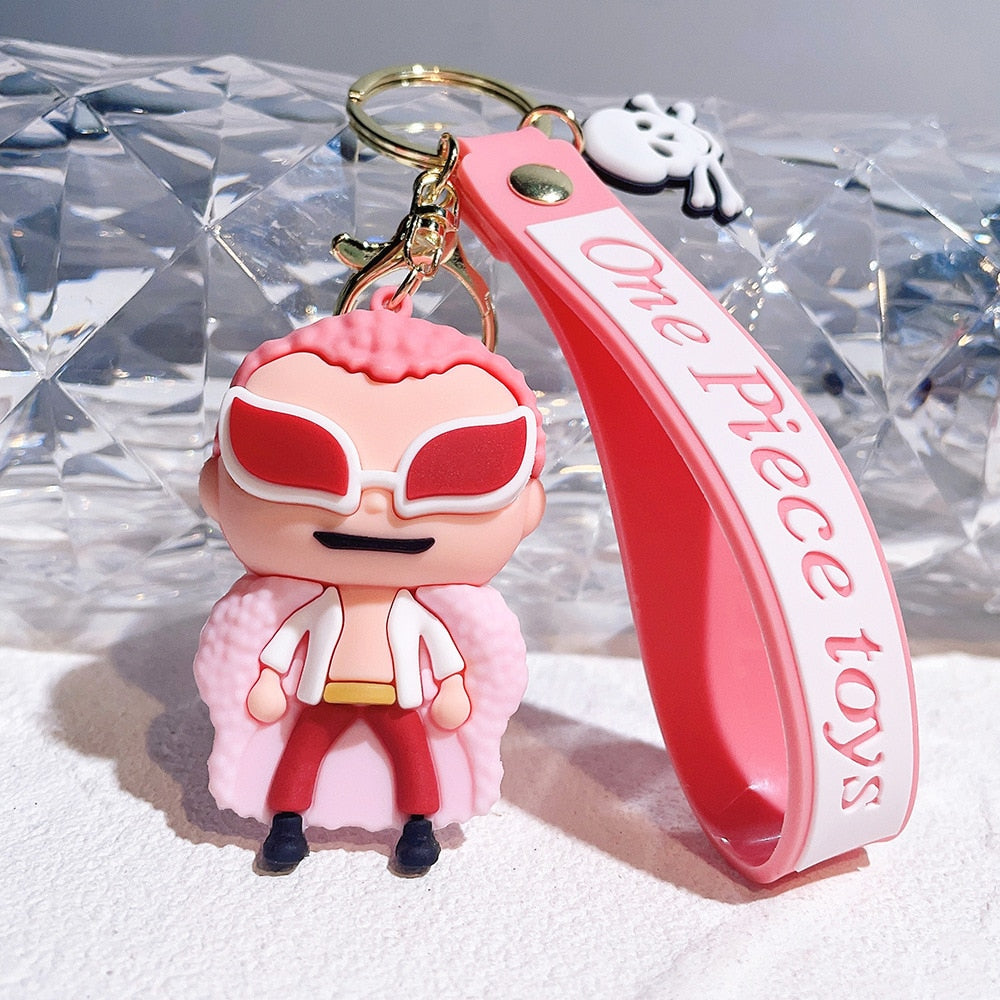 One Piece 'Doflamingo | Chibi'  Keyring SIlicone Keychain