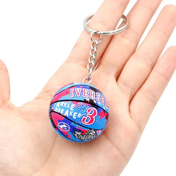 Basketball 'Iverson 3 |Ankle Break' Keyring Rubber Keychain