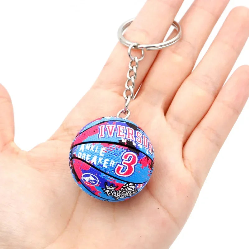 Basketball 'Iverson 3 |Ankle Break' Keyring Rubber Keychain