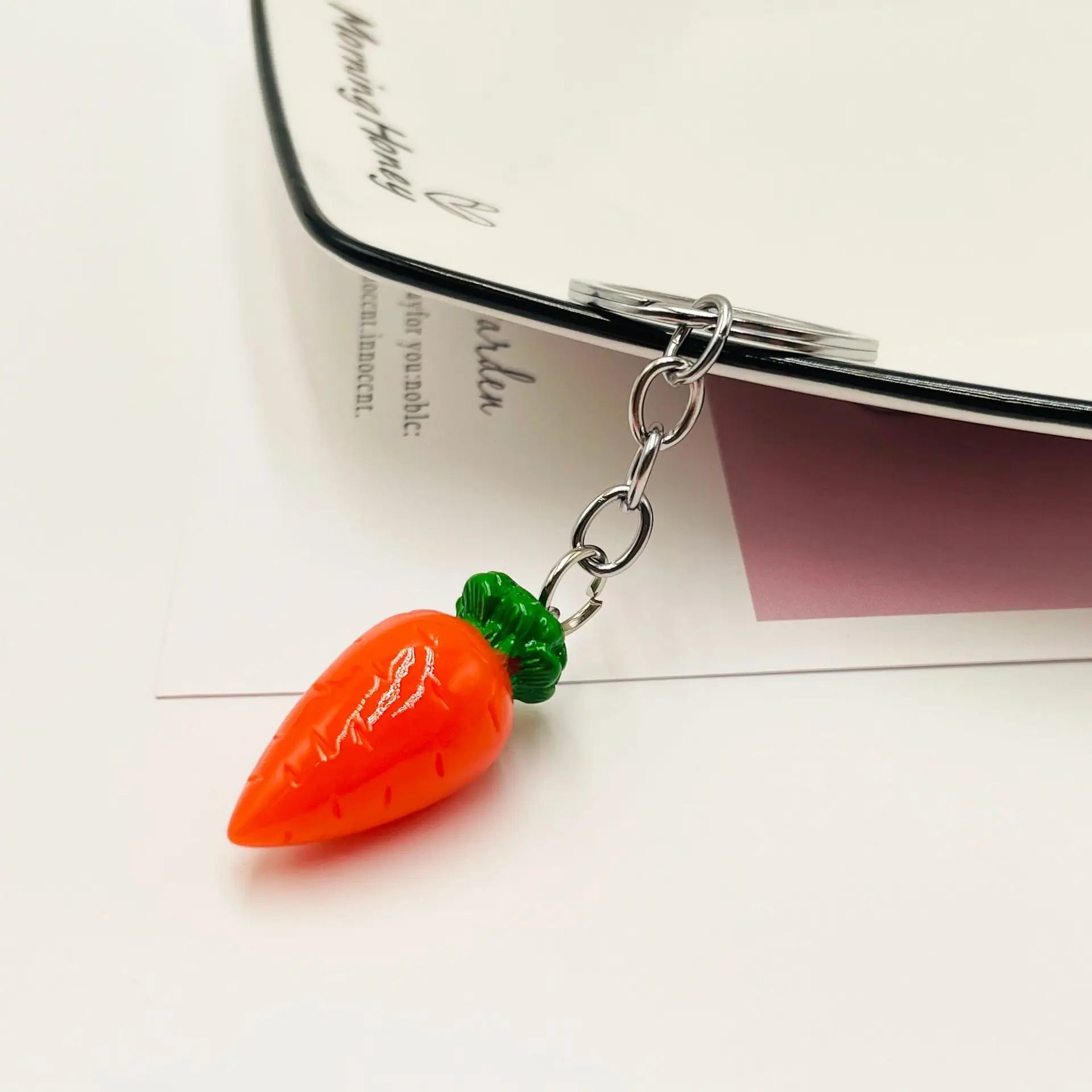 'Carrot' Keyring Resin Keychain