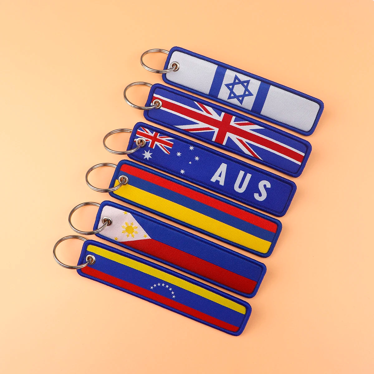 National Flag 'Mexico' Embroidered Keyring Keychain