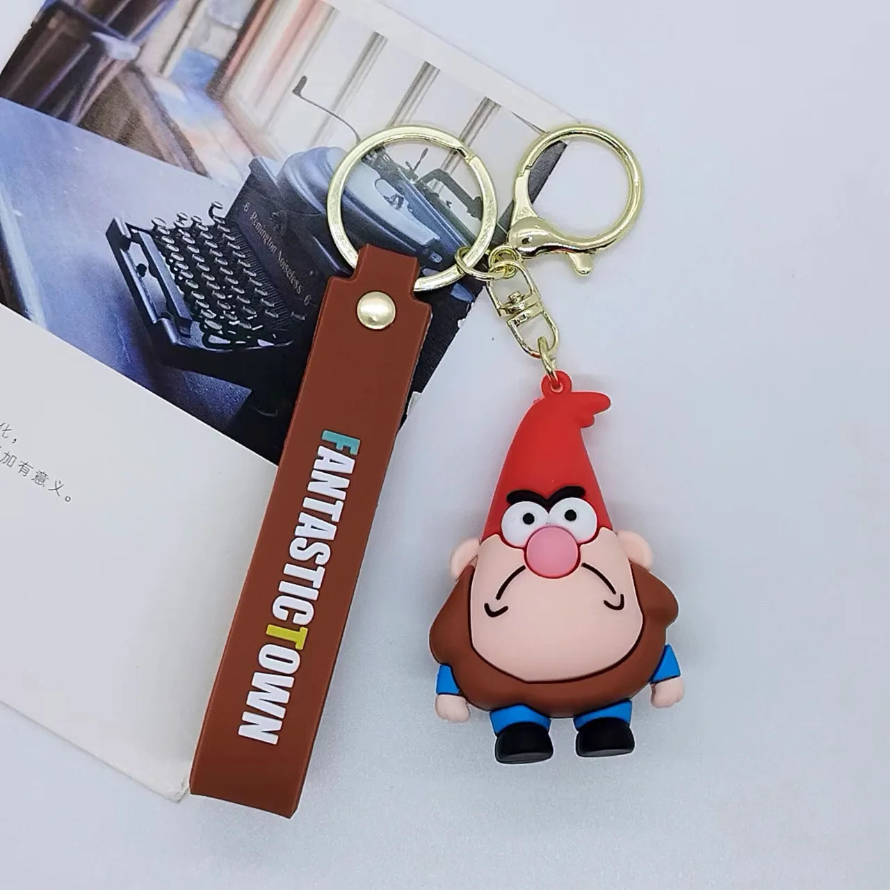 Gravity Falls 'Jeff the Gnome' Keyring PVC Keychain