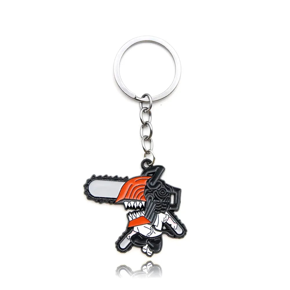 Chainsaw Man 'Katana Man x Chainsaw' Keyring Metal Keychain