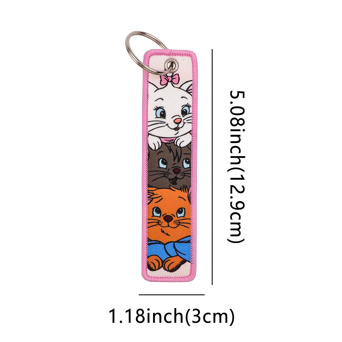 The Little Mermaid ‘Loving Flounder’ Embroidered Keyring Keychain