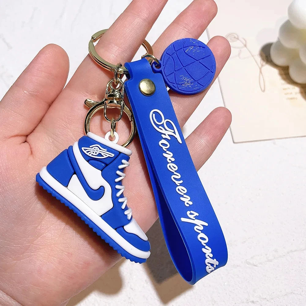 'Blue | Shoes' Keyring PVC Keychain