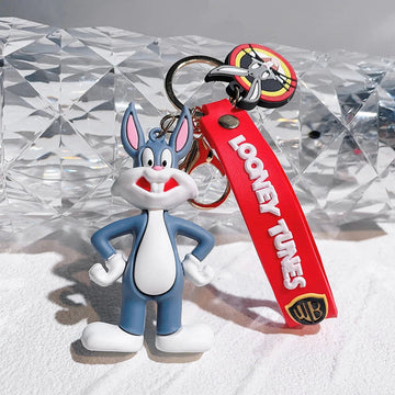 Looney Tunes 'Bugs Bunny' Keyring Silicone Keychain