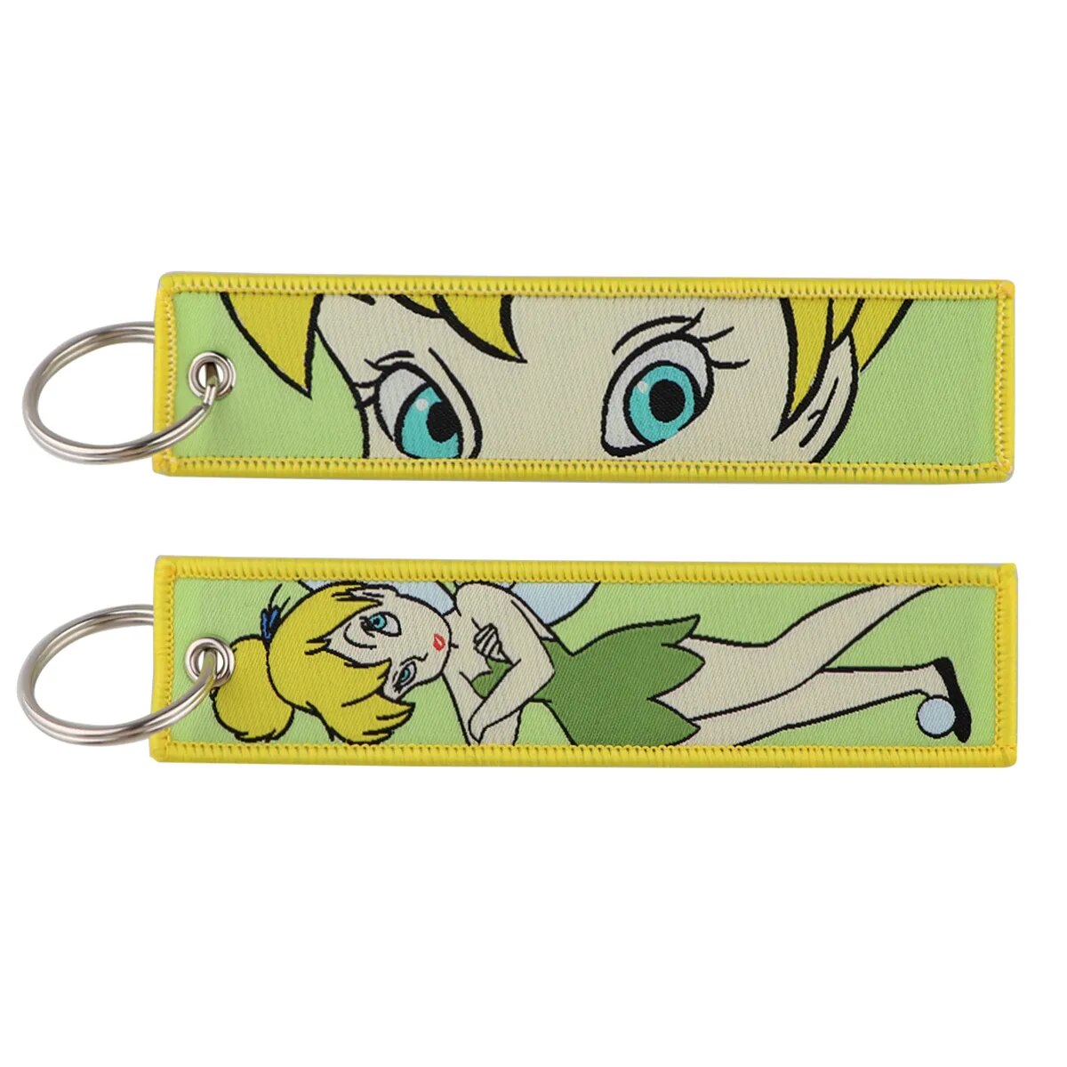 Tinker Bell Embroidered Keychain