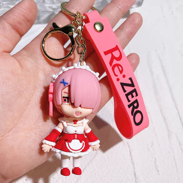 Re: Zero, Starting Life in Another World 'Ram' Keyring Silicone Keychain