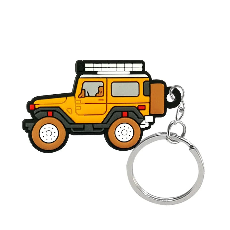 Car 'Off-Road Jeep Wrangler' Keyring PVC Keychain