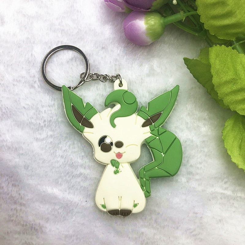 Pokemon 'Leafeon' Keyring PVC Keychain