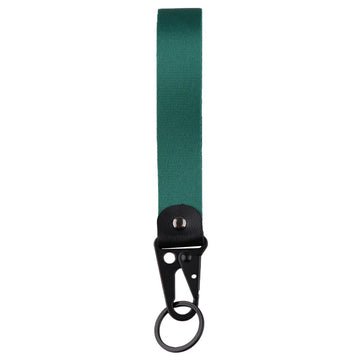 Pine Green Wrist Lanyard Keychain with Keyring Clip