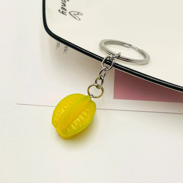 Fruit 'Starfruit' Keyring Resin Keychain