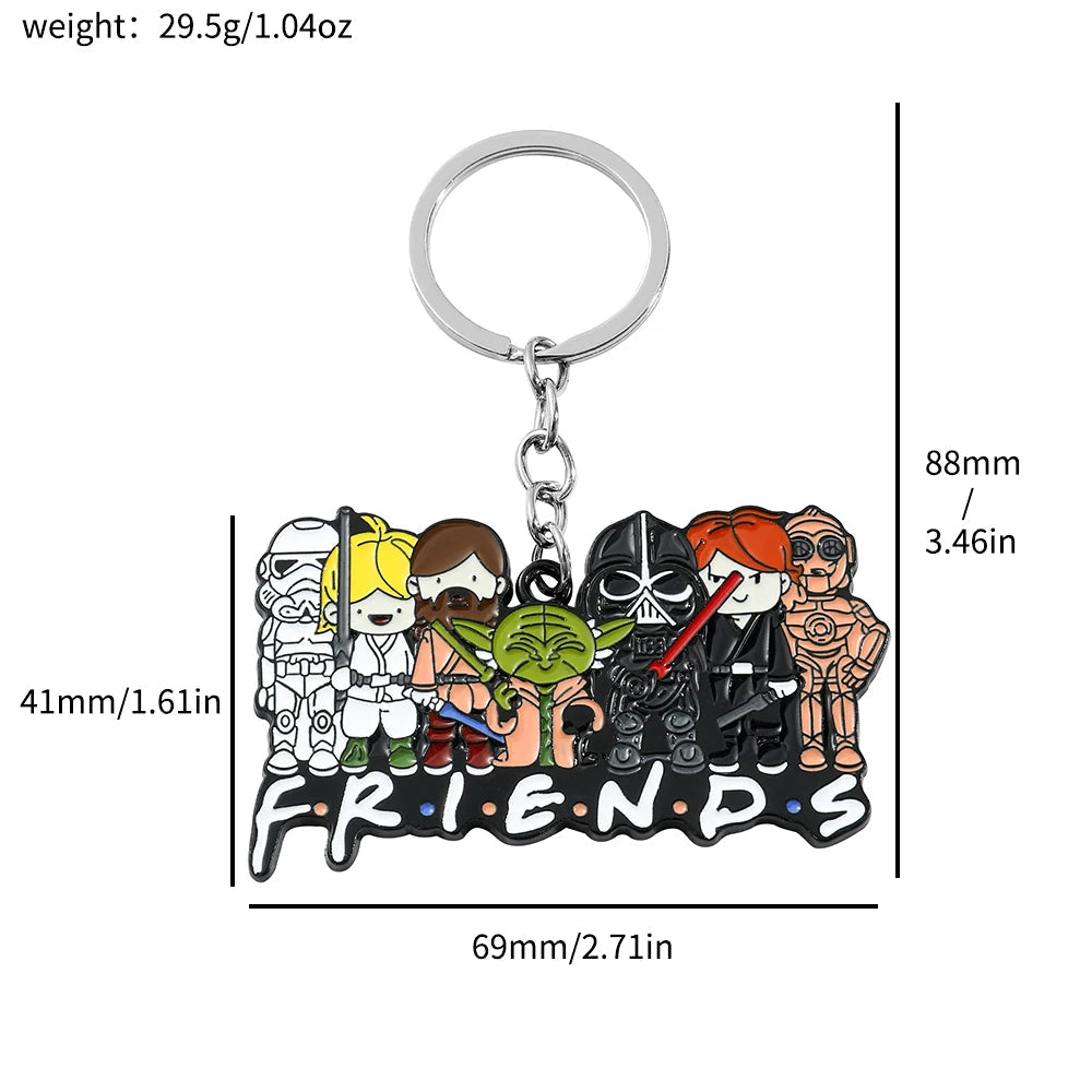Star Wars 'FRIENDS' Keyring Metal Keychain