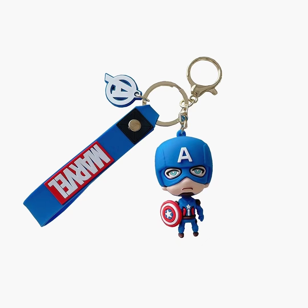 Superhero 'Captain America Chibi' Keyring Keychain