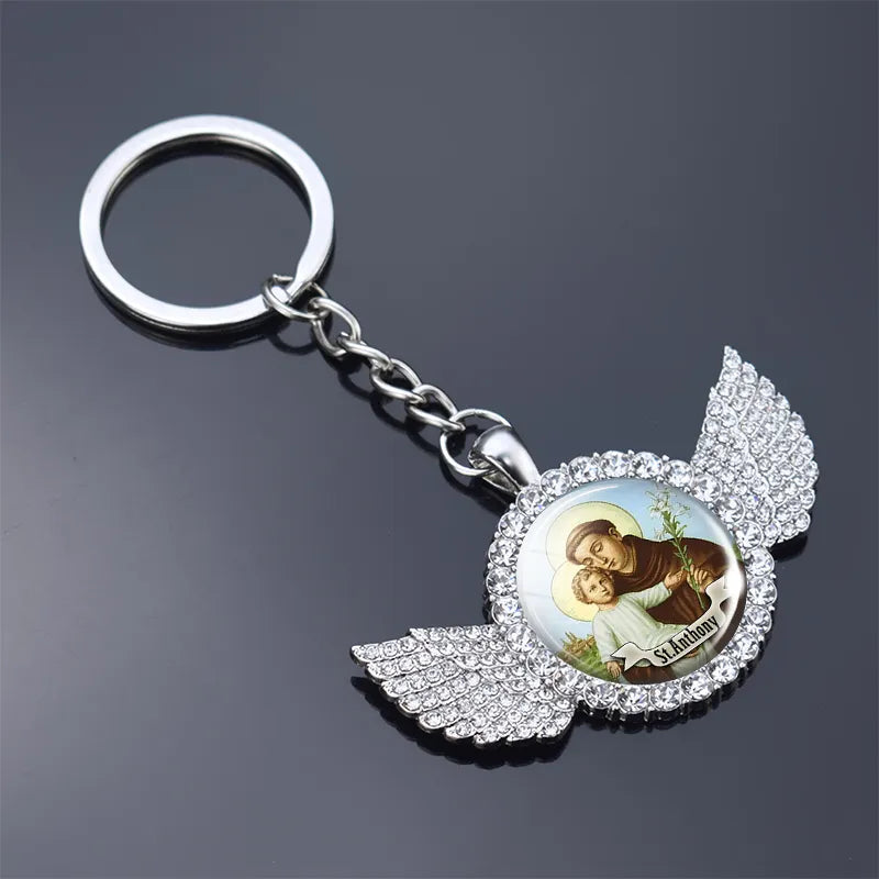12 Saint 'St. Anthony' Keyring Metal Keychain