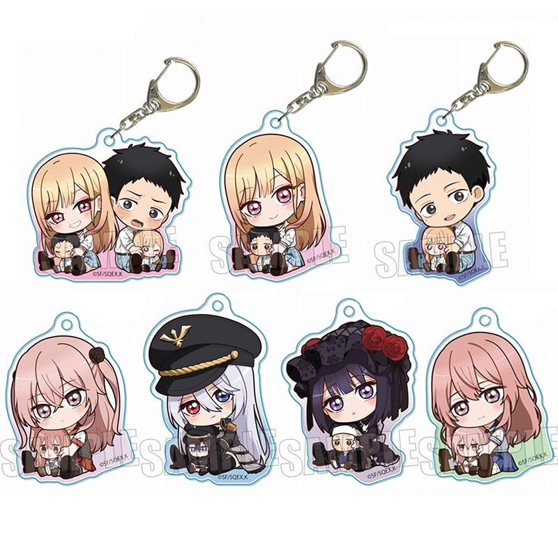 My Dress-Up Darling 'Kitagawa Marin and Gojou Wakana' Keyring Resin Keychain