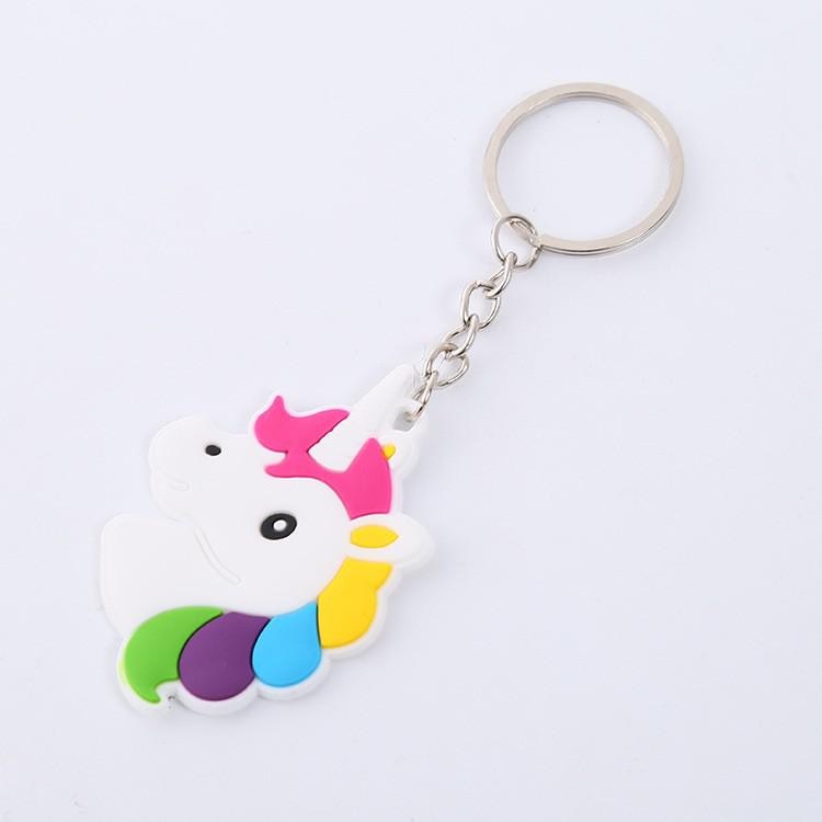 Cartoons 'Unicorn Ver. 2' Keyring Silicone Keychain