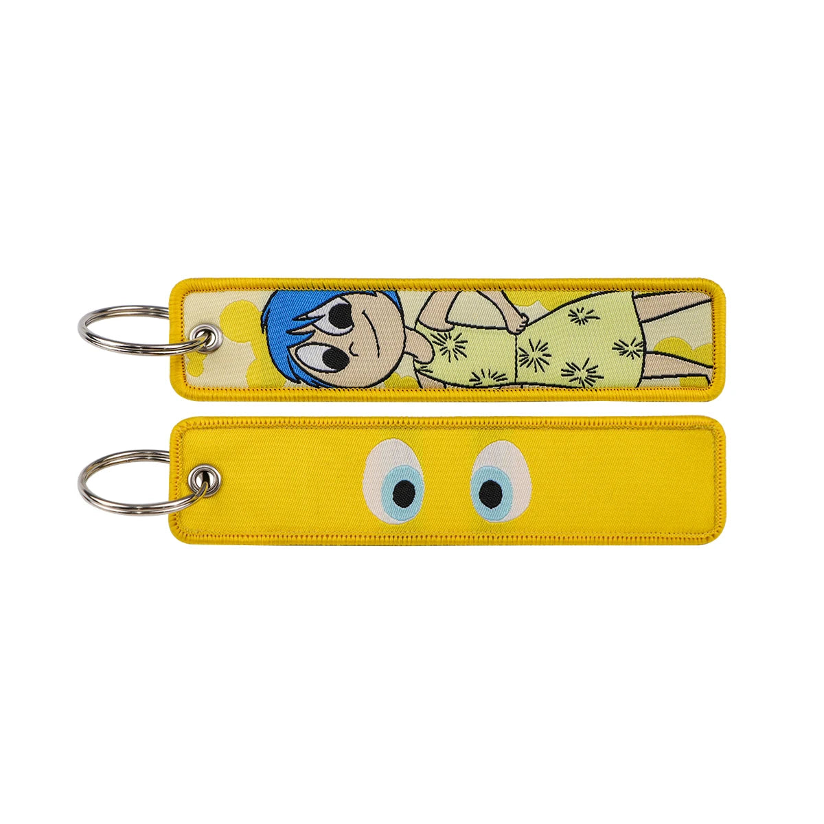 Inside Out Joy Eyes Embroidered Keyring Keychain