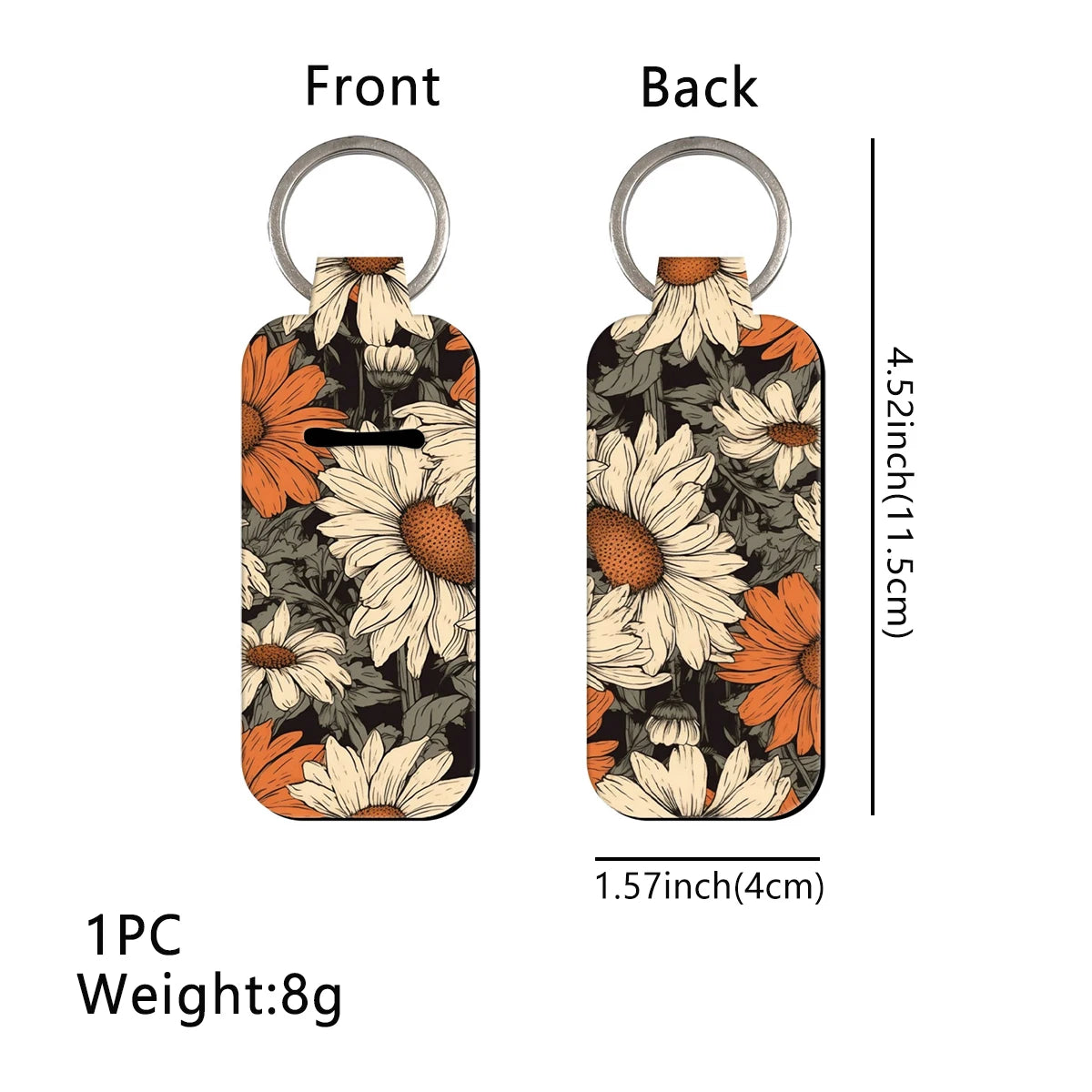 Art of Nature Sunflower Lipstick Holder Keychain