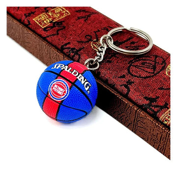 Basketball 'Spalding | Detroit Pistons' Keyring Rubber Keychain