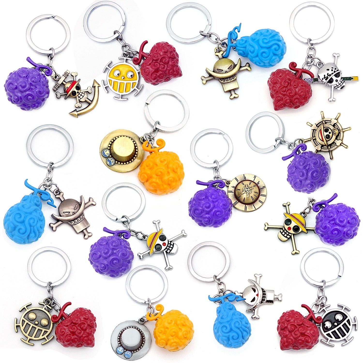 One Piece 'Ope Ope No Mi | Ships Black Steering Wheel' Keyring Metal Keychain