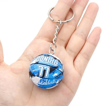 Basketball 'Doncic 77' Keyring Rubber Keychain