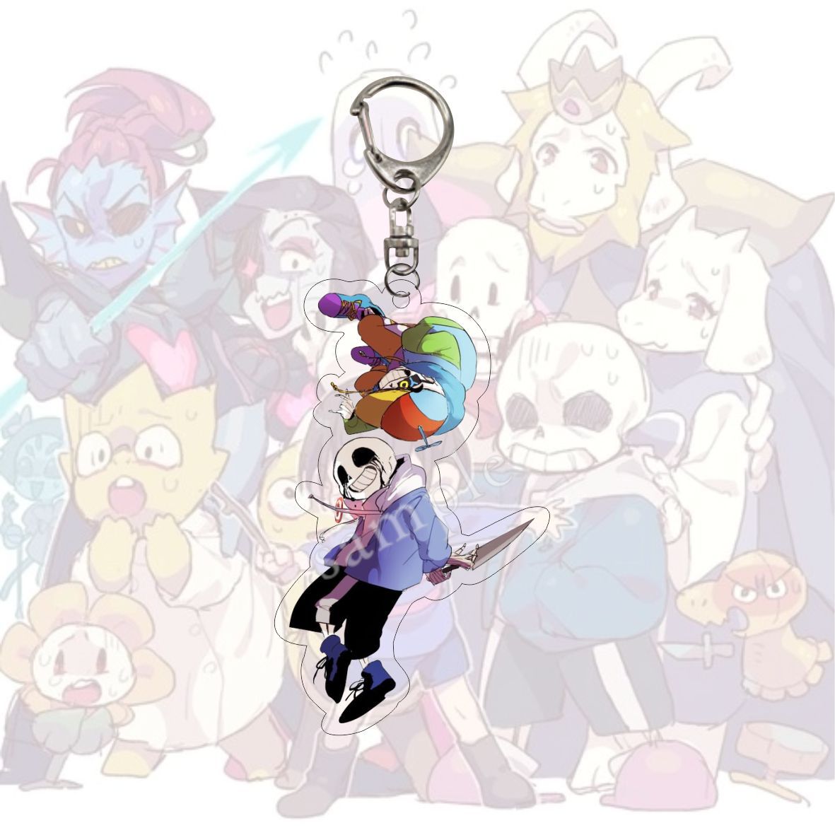 Undertale 'Flowey' Keyring Acrylic Keychain